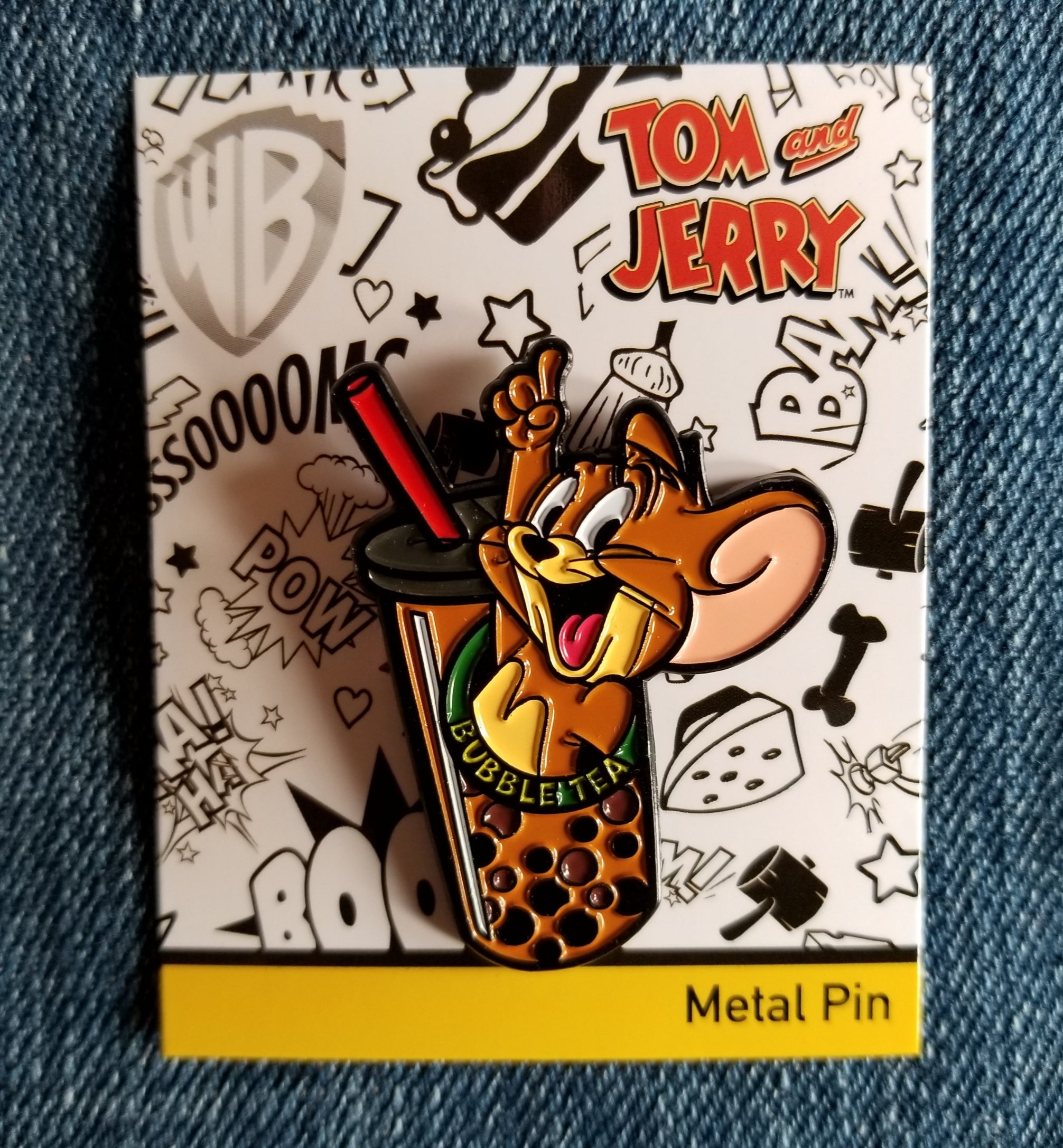 Jerry Bubble Tea Pin